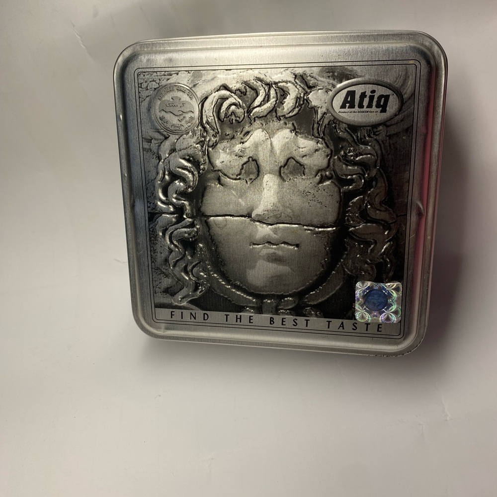 Atiq Tin Box Storage Iran Classic Scene - Picture 7 of 10